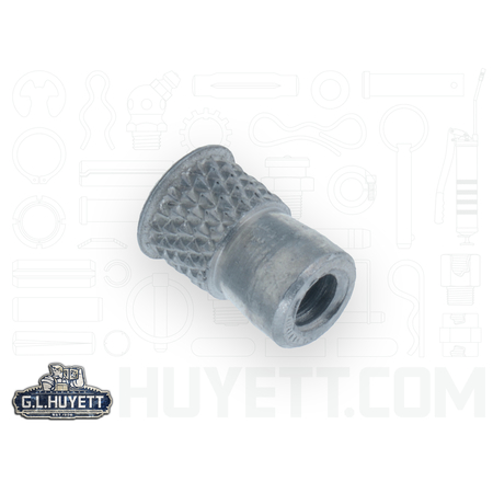 AVK Rivet Nut, #6-32 Thread Size, 0.255 in Flange Dia., .370 in L, Steel BTI-AWS2-632/B